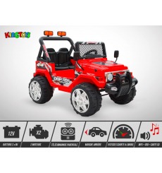 4X4 électrique enfant 12V - 70W - KINGTOYS Mountain - Rouge