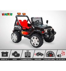 4X4 électrique enfant 12V - 70W -  KINGTOYS Mountain - Noir