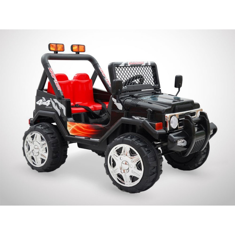 Voiture électrique 70W enfant KINGTOYS 4X4 Mountain - Noir