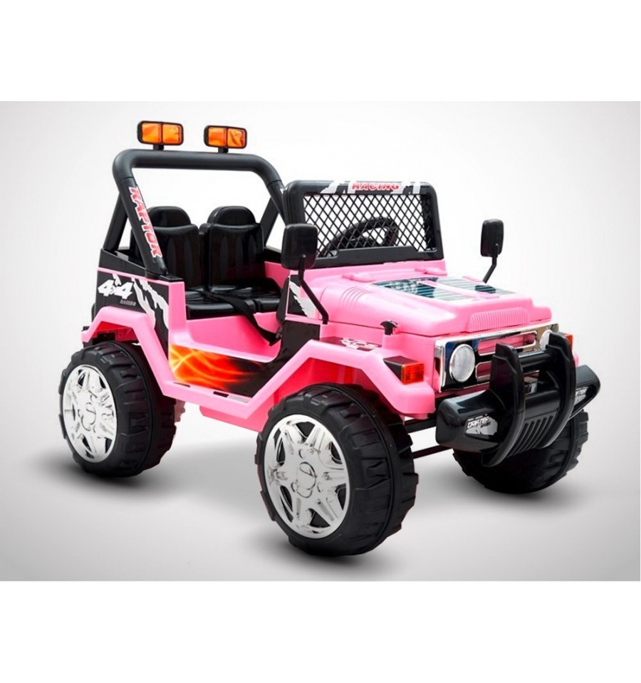 Voiture 4x4 électrique Rose enfant de 70W, modèle Mountain de KINGTOYS