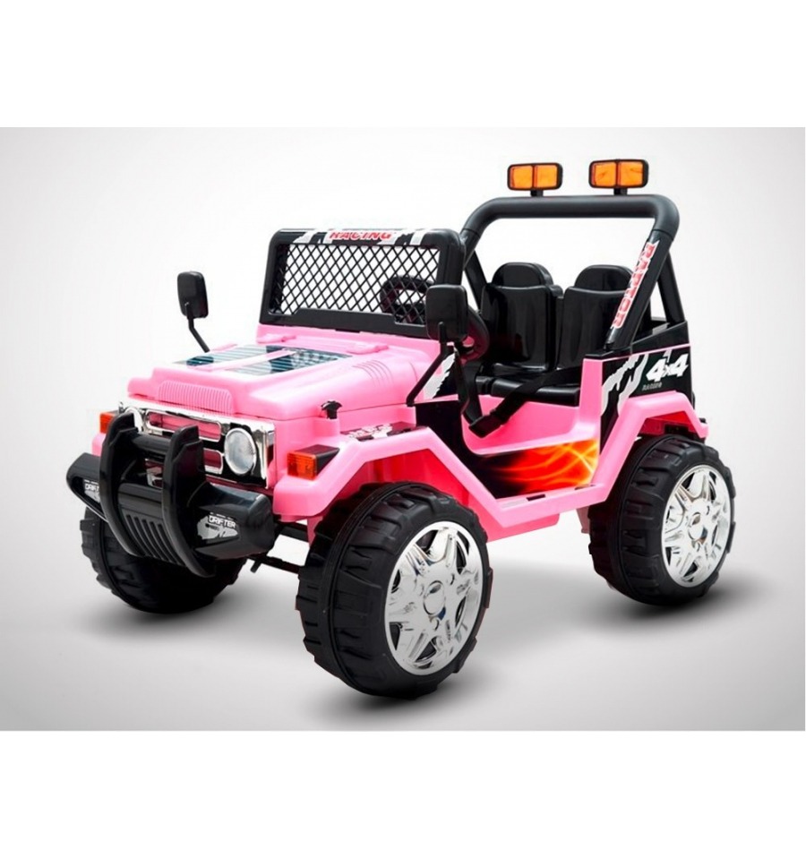 Voiture 4x4 électrique Rose enfant de 70W, modèle Mountain de KINGTOYS