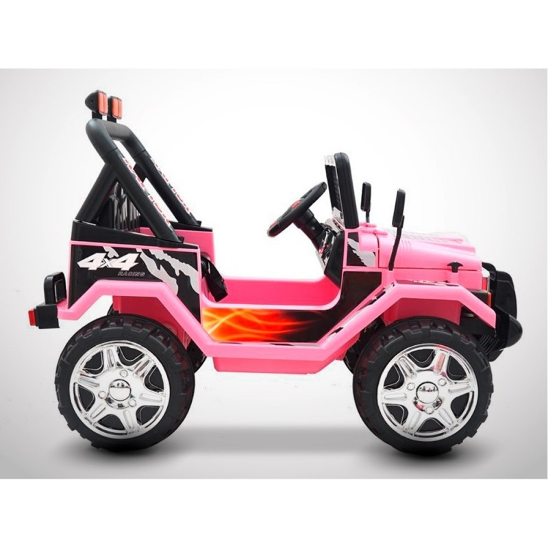 Voiture électrique 70W enfant KINGTOYS 4X4 Mountain - Rose