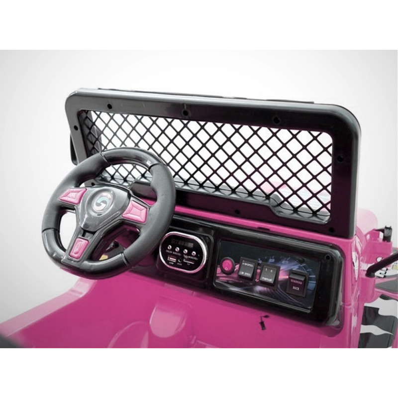 Voiture électrique 70W enfant KINGTOYS 4X4 Mountain - Rose