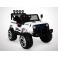 Voiture électrique 180W enfant KINGTOYS 4X4 Jeep - Blanc