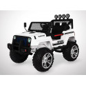 Voiture électrique 180W enfant KINGTOYS 4X4 Jeep - Blanc Voiture électrique 180W enfant KINGTOYS 4X4 Jeep - Blanc
