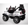 Voiture électrique 180W enfant KINGTOYS 4X4 Jeep - Blanc