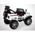 Voiture électrique 180W enfant KINGTOYS 4X4 Jeep - Blanc Voiture électrique 180W enfant KINGTOYS 4X4 Jeep - Blanc