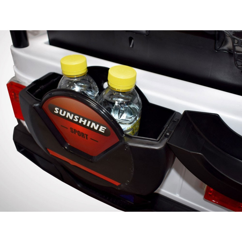 Voiture électrique 180W enfant KINGTOYS 4X4 Jeep - Blanc