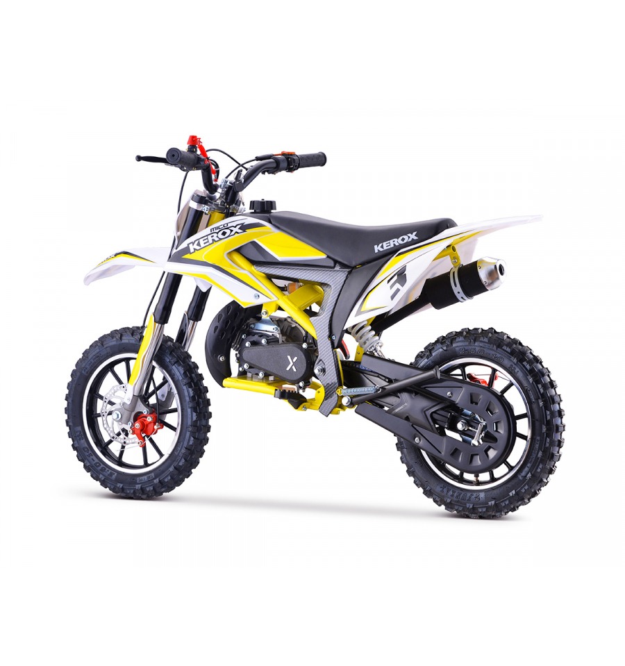 Kit décoration de moto electrique pour enfant KEROX E-STORM jaune