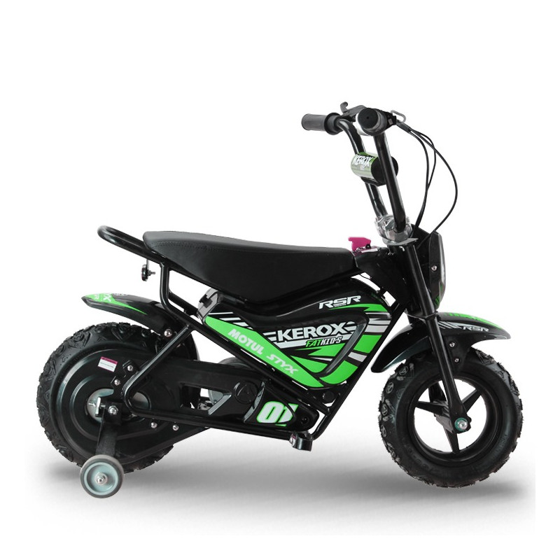 Moto électrique 250W enfant KEROX E-Fat kids VERT