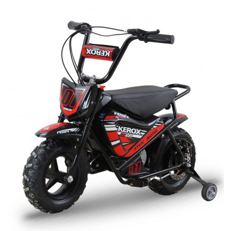 Moto électrique 250W enfant KEROX E-Fat kids ROUGE