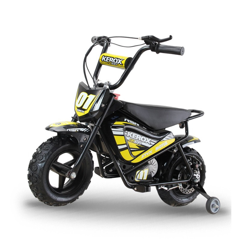 Moto électrique 250W enfant KEROX E-Fat kids JAUNE