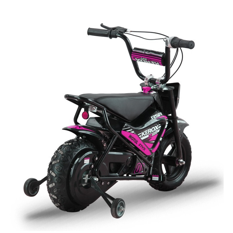 Moto électrique 250W enfant KEROX E-Fat kids ROSE