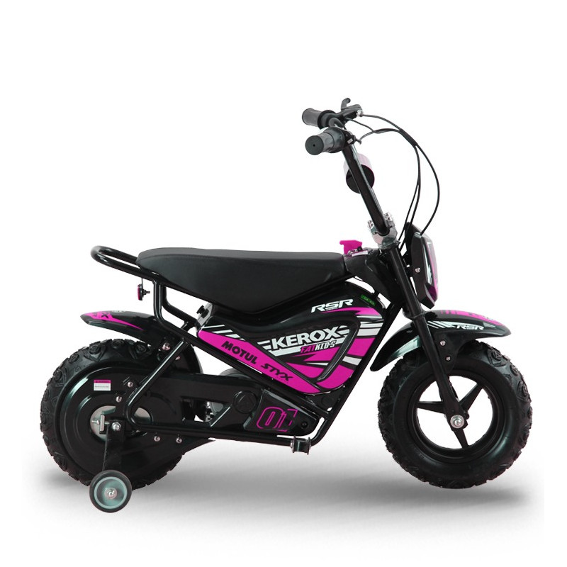 Moto électrique 250W enfant KEROX E-Fat kids ROSE