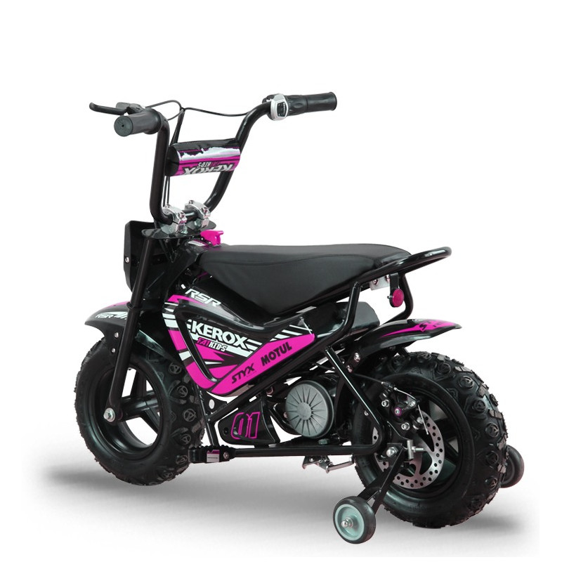 Moto électrique 250W enfant KEROX E-Fat kids ROSE