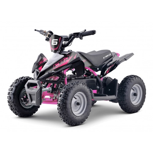 Pocket Quad électrique 800W enfant LBQ E-Speedy BW6 ROSE