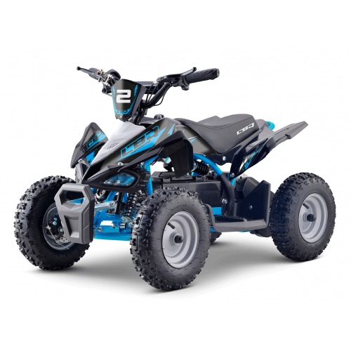 Pocket Quad électrique 800W enfant LBQ E-Speedy BW6 BLEU