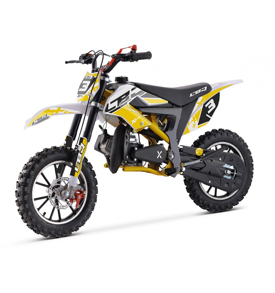 Pocket cross JAUNE 49cc de LBQ, modèle XTM500