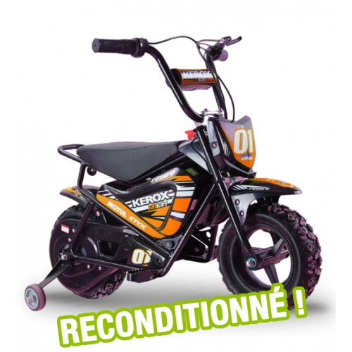 Moto enfant électrique KEROX 250W E-Fat kids ORANGE reconditionnée