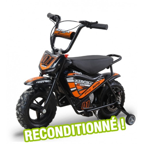 Moto enfant électrique KEROX 250W E-Fat kids ORANGE reconditionnée