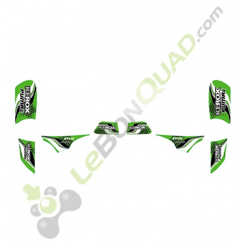 Kit décoration KEROX Puma vert quad enfant