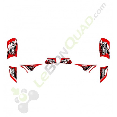 Kit décoration KEROX Puma rouge quad enfant