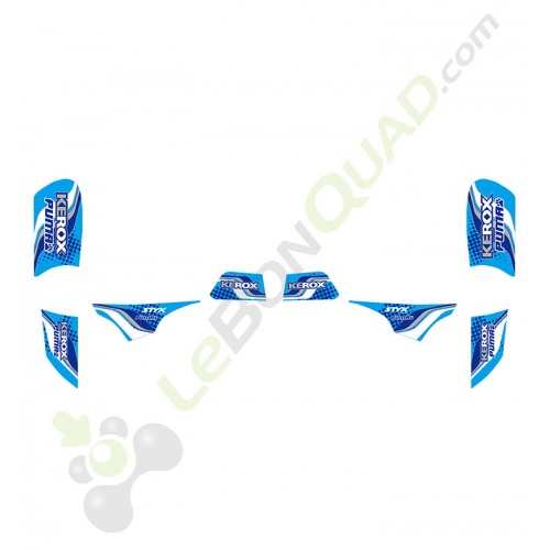 Kit décoration KEROX Puma bleu quad enfant