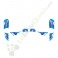 Kit décoration KEROX Puma bleu quad enfant