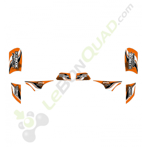 Kit décoration KEROX Puma orange quad enfant