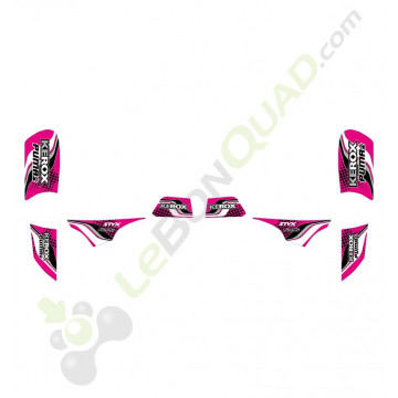 Kit décoration KEROX Puma rose quad enfant
