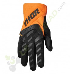 Gants THOR SPECTRUM ORANGE/NOIR taille XS