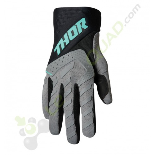 Gants enfant THOR SPECTRUM GRIS/NOIR/MENTHE taille YL