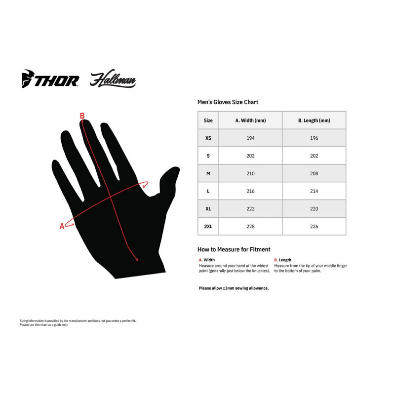Gants THOR SPECTRUM ROUGE/BLANC taille S