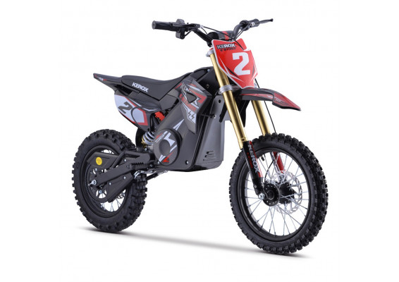 Pit Bike électrique 1300W enfant KEROX E-STORM ROUGE