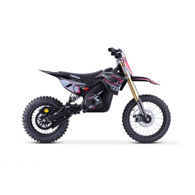 Pit Bike électrique 1300W enfant KEROX E-STORM ROSE