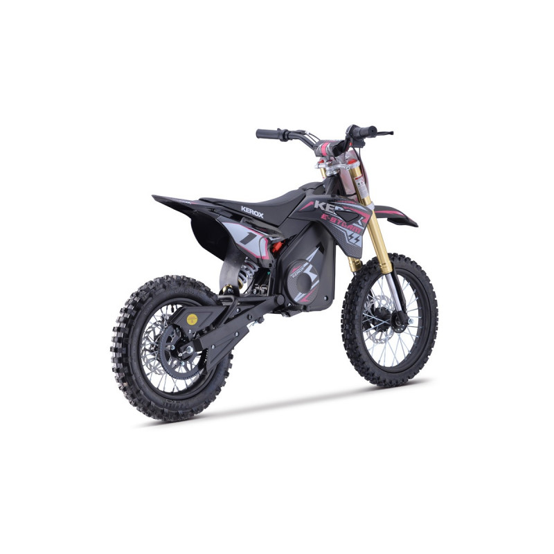 Pit Bike électrique 1300W enfant KEROX E-STORM ROSE