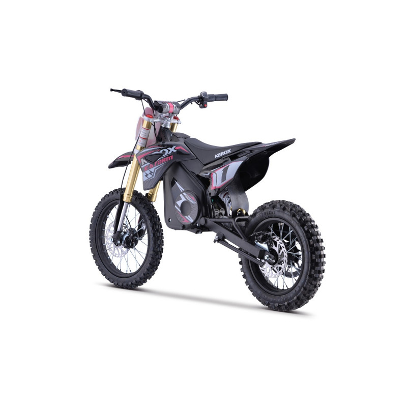 Pit Bike électrique 1300W enfant KEROX E-STORM ROSE