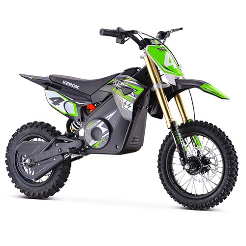 Pit Bike électrique 1000W enfant KEROX E-STORM VERT