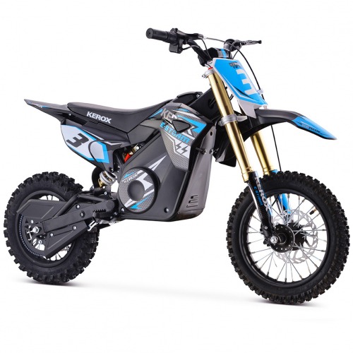 Pit Bike électrique 1000W enfant KEROX E-STORM BLEU