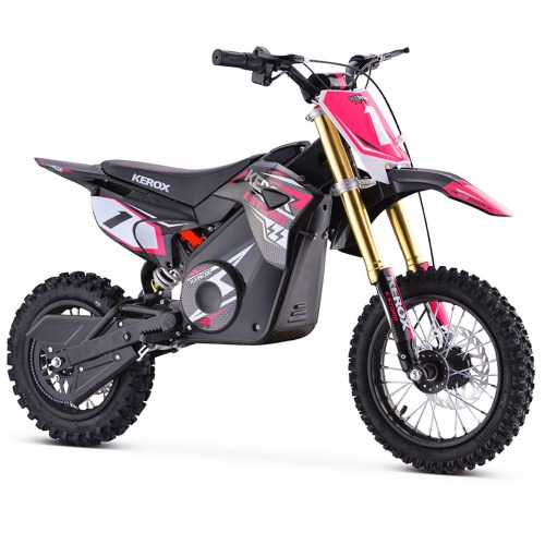 Pit Bike électrique 1000W enfant KEROX E-STORM ROSE