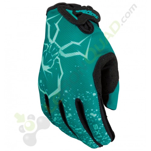 Gants enfant MOOSE SX1 taille YXS BLEU-VERT SARCELLE