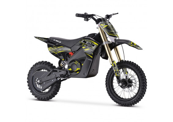 Dirt Bike électrique 1000W enfant LBQ E-BLAST JAUNE
