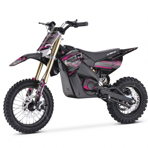 Dirt Bike électrique 1000W enfant LBQ E-BLAST ROSE