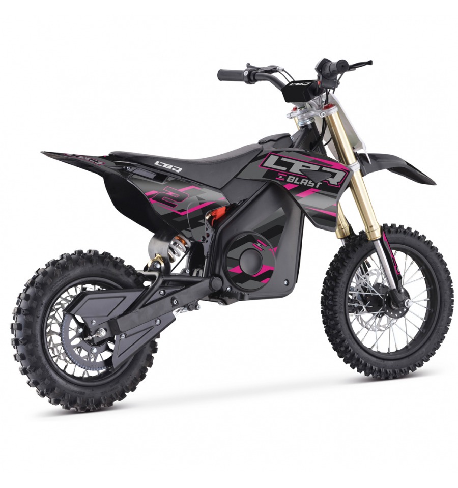 Moto cross enfant élecctrique 1000w, couleur bleue, de la marque LBQ