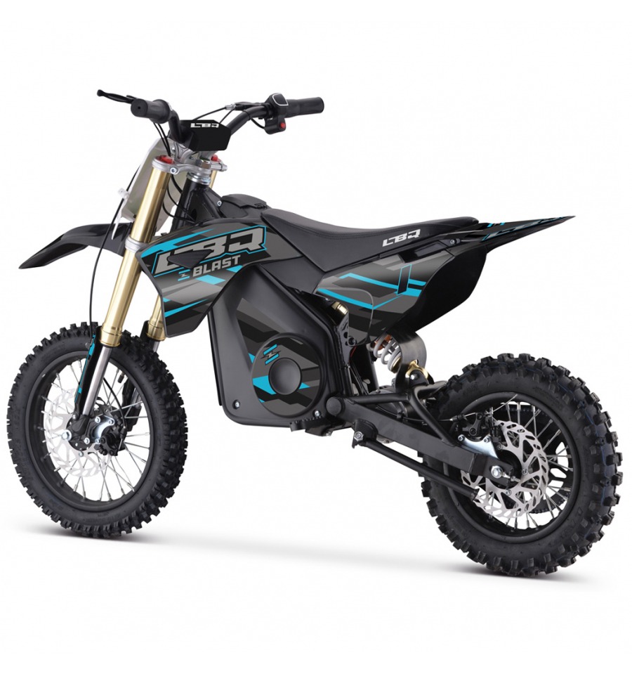 Moto cross enfant élecctrique 1000w, couleur bleue, de la marque LBQ