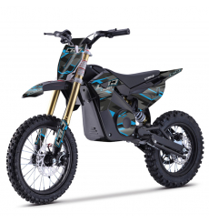 Dirt Bike électrique 1300W enfant LBQ E-BLAST BLEU