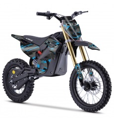Dirt Bike électrique 1300W enfant LBQ E-BLAST BLEU