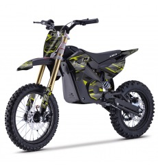 Dirt Bike électrique 1300W enfant LBQ E-BLAST JAUNE