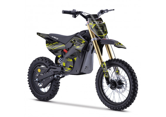 Dirt Bike électrique 1300W enfant LBQ E-BLAST JAUNE