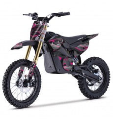 Dirt Bike électrique 1300W enfant LBQ E-BLAST ROSE